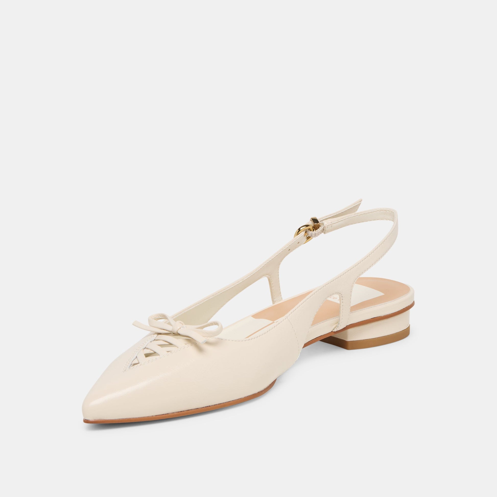 Owana Off White Leather Flats - Dolce Vita