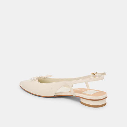 Owana Off White Leather Flats - Dolce Vita