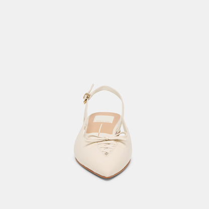 Owana Off White Leather Flats - Dolce Vita