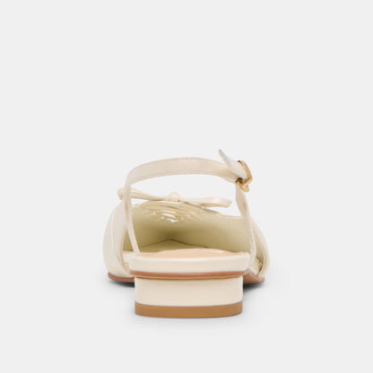Owana Off White Leather Flats - Dolce Vita