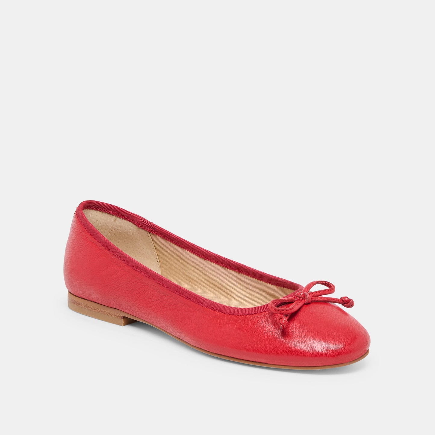 Ritla Cherry Leather Ballet Flats - Dolce Vita