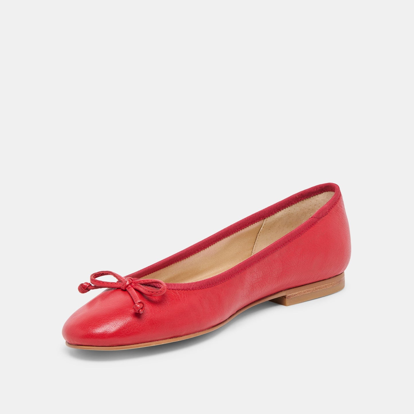 Ritla Cherry Leather Ballet Flats - Dolce Vita