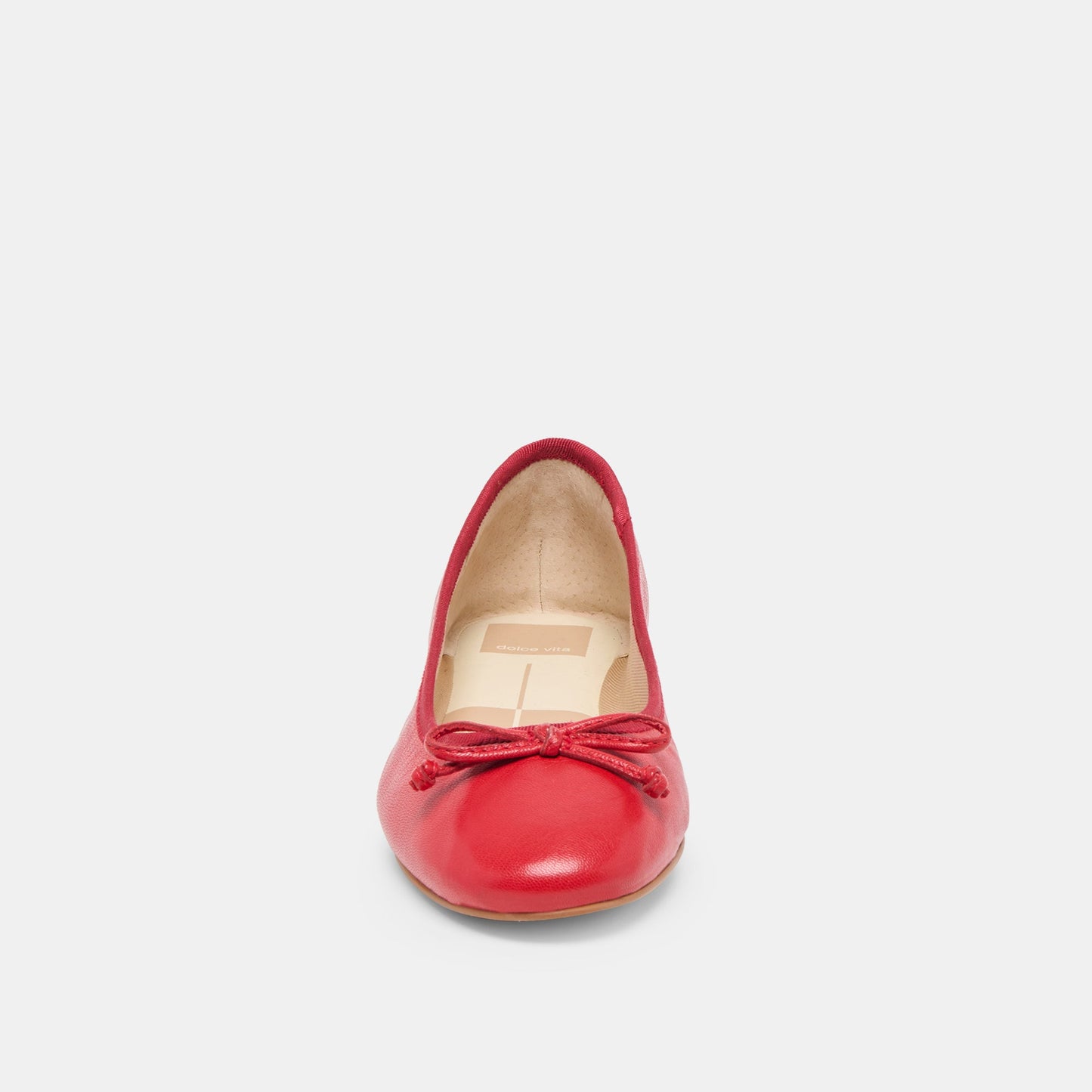 Ritla Cherry Leather Ballet Flats - Dolce Vita