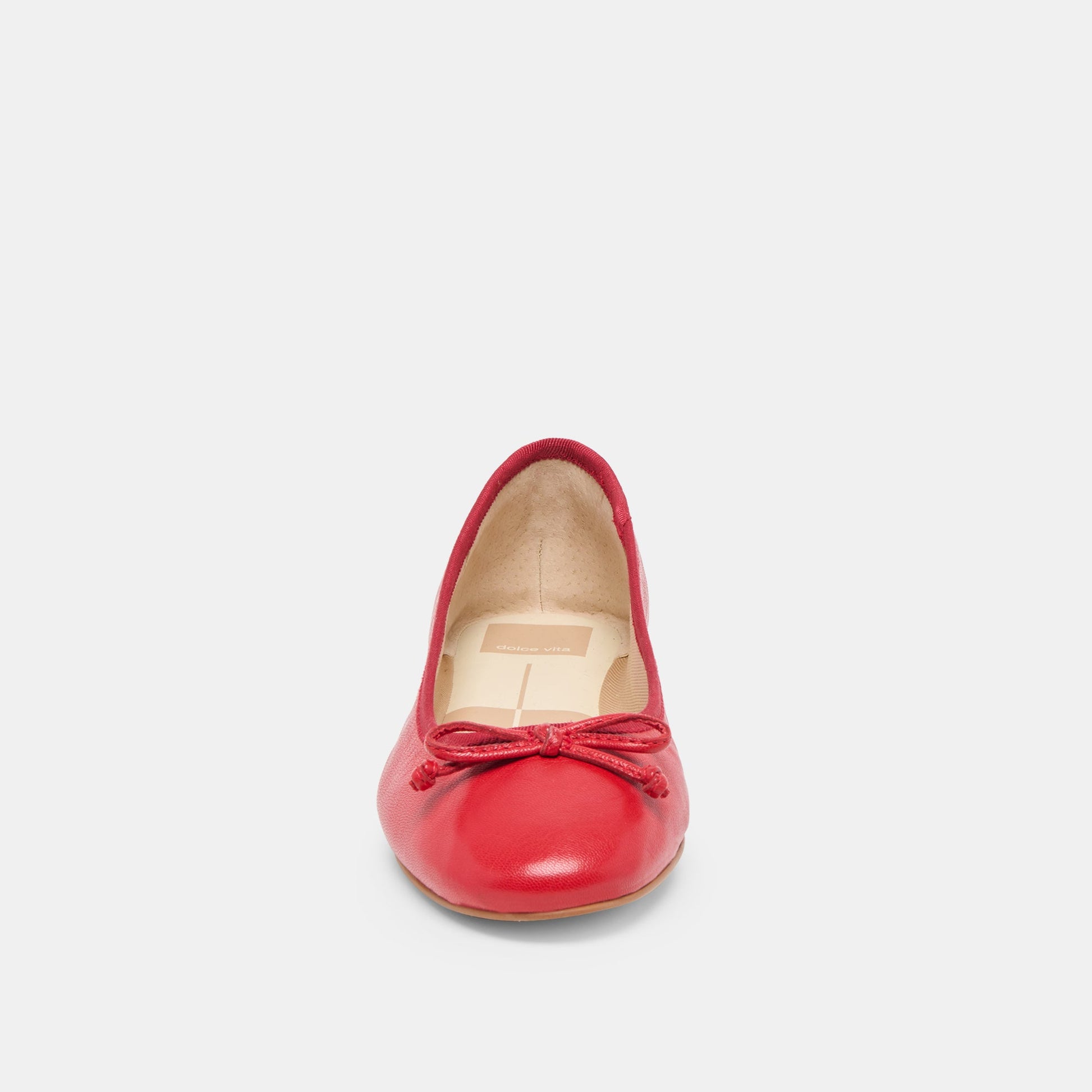 Ritla Cherry Leather Ballet Flats - Dolce Vita