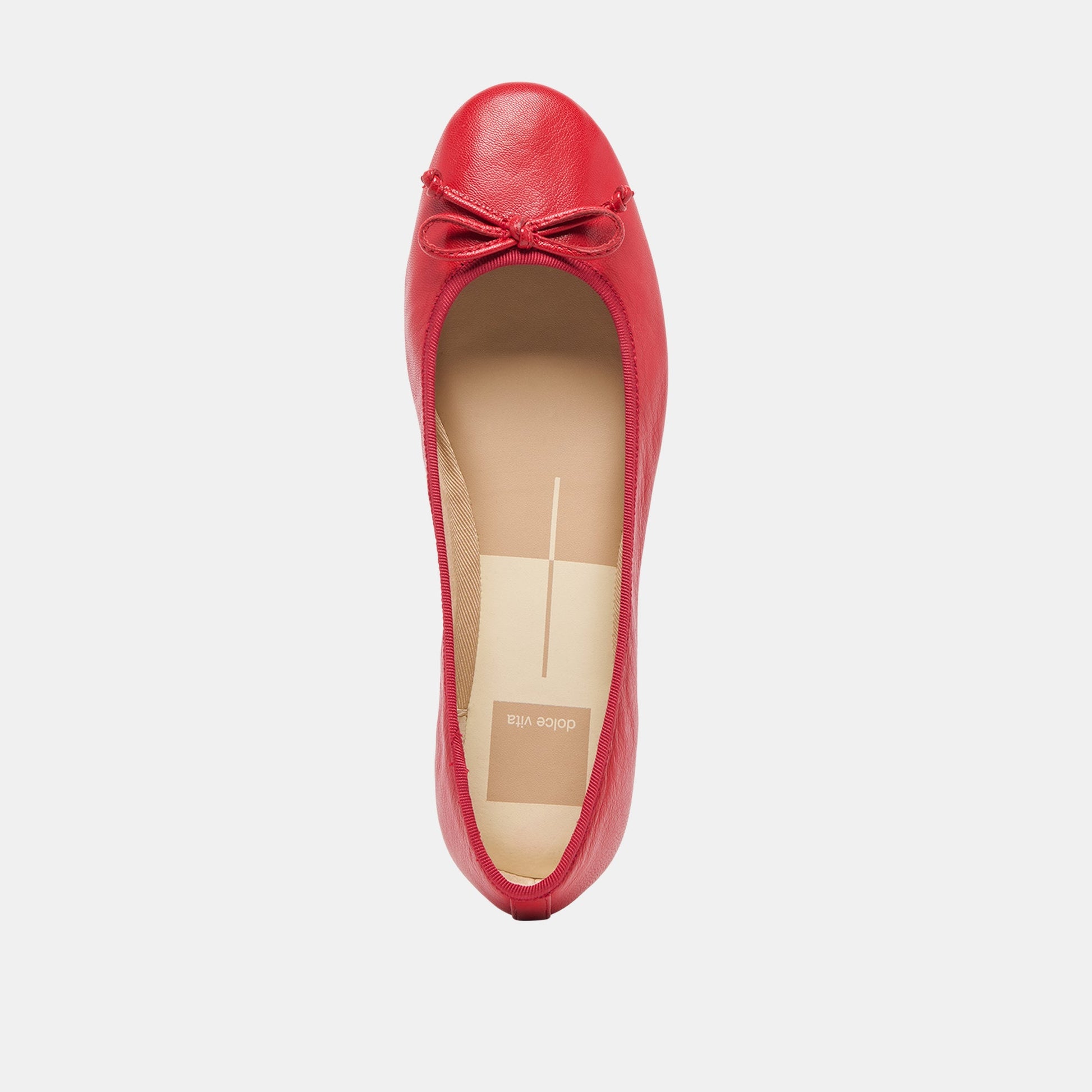 Ritla Cherry Leather Ballet Flats - Dolce Vita