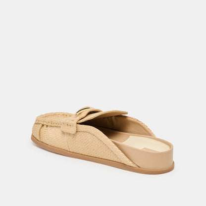 Jodero Lt Natural Raffia Flats - Dolce Vita
