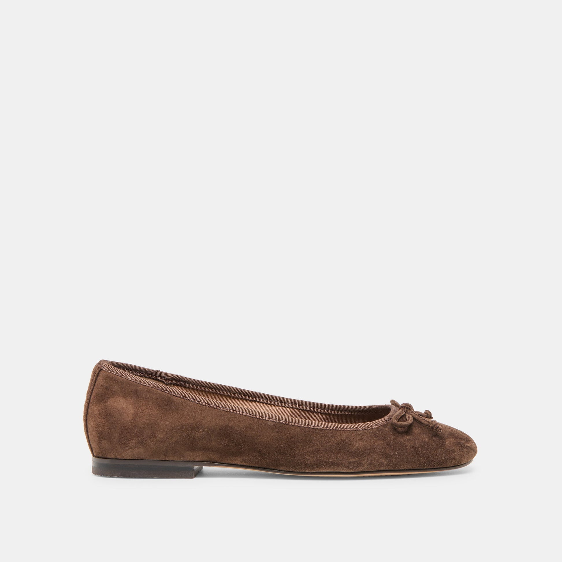 Ritla Dk Brown Suede Ballet Flats - Dolce Vita