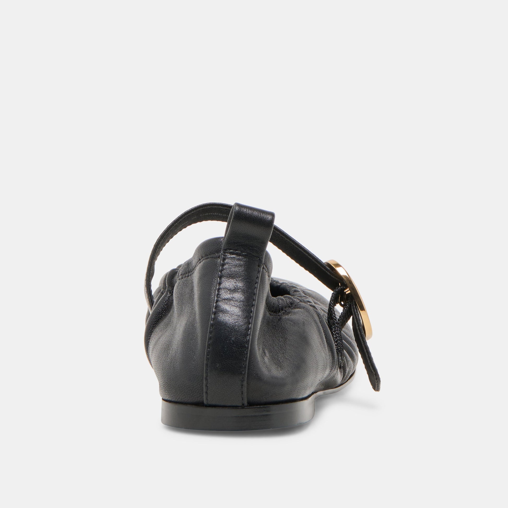 Caely Black Leather Ballet Flats - Dolce Vita
