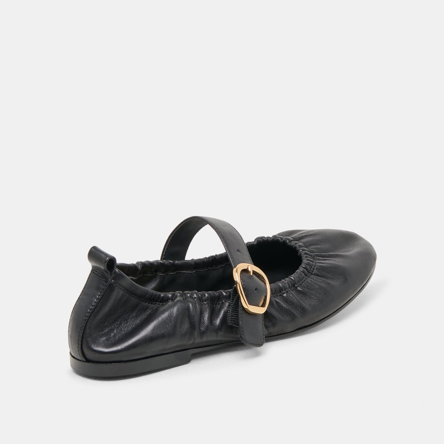 Caely Black Leather Ballet Flats - Dolce Vita