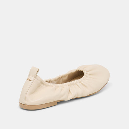 Conrad Bone Leather Ballet Flats - Dolce Vita