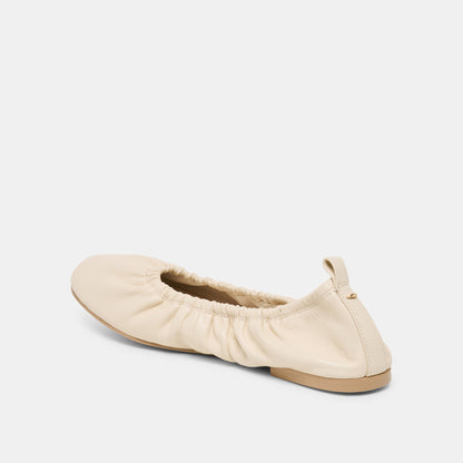 Conrad Bone Leather Ballet Flats - Dolce Vita