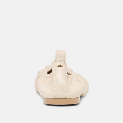 Conrad Bone Leather Ballet Flats - Dolce Vita