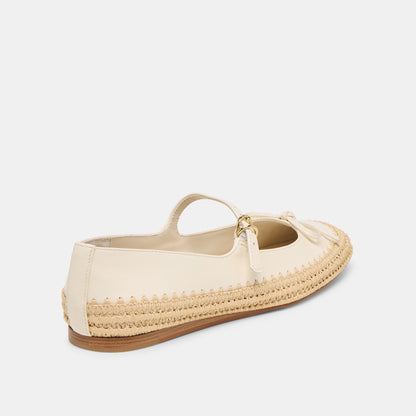 Betony Off White Leather Ballet Flats - Dolce Vita
