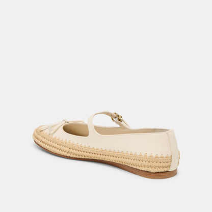 Betony Off White Leather Ballet Flats - Dolce Vita