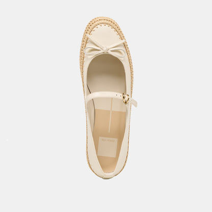 Betony Off White Leather Ballet Flats - Dolce Vita
