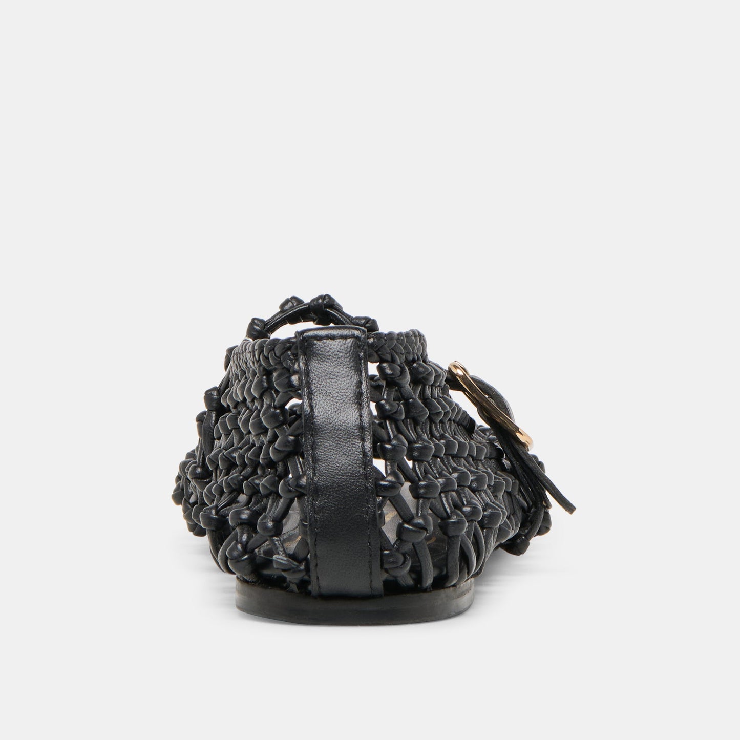 Clair Black Woven Leather Ballet Flats - Dolce Vita