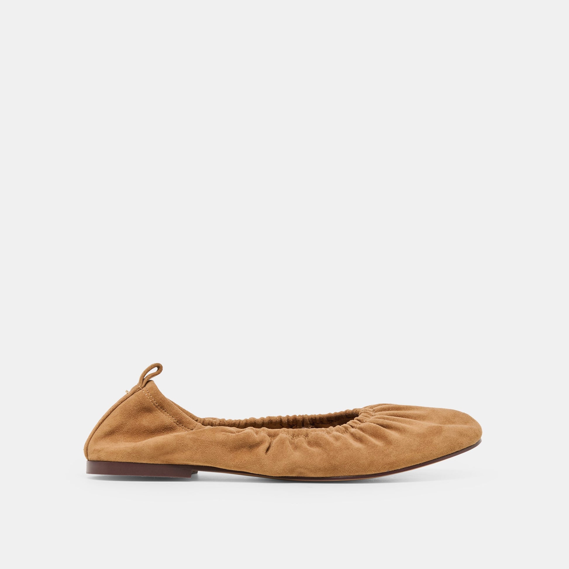 Conrad Lt Brown Suede Ballet Flats - Dolce Vita