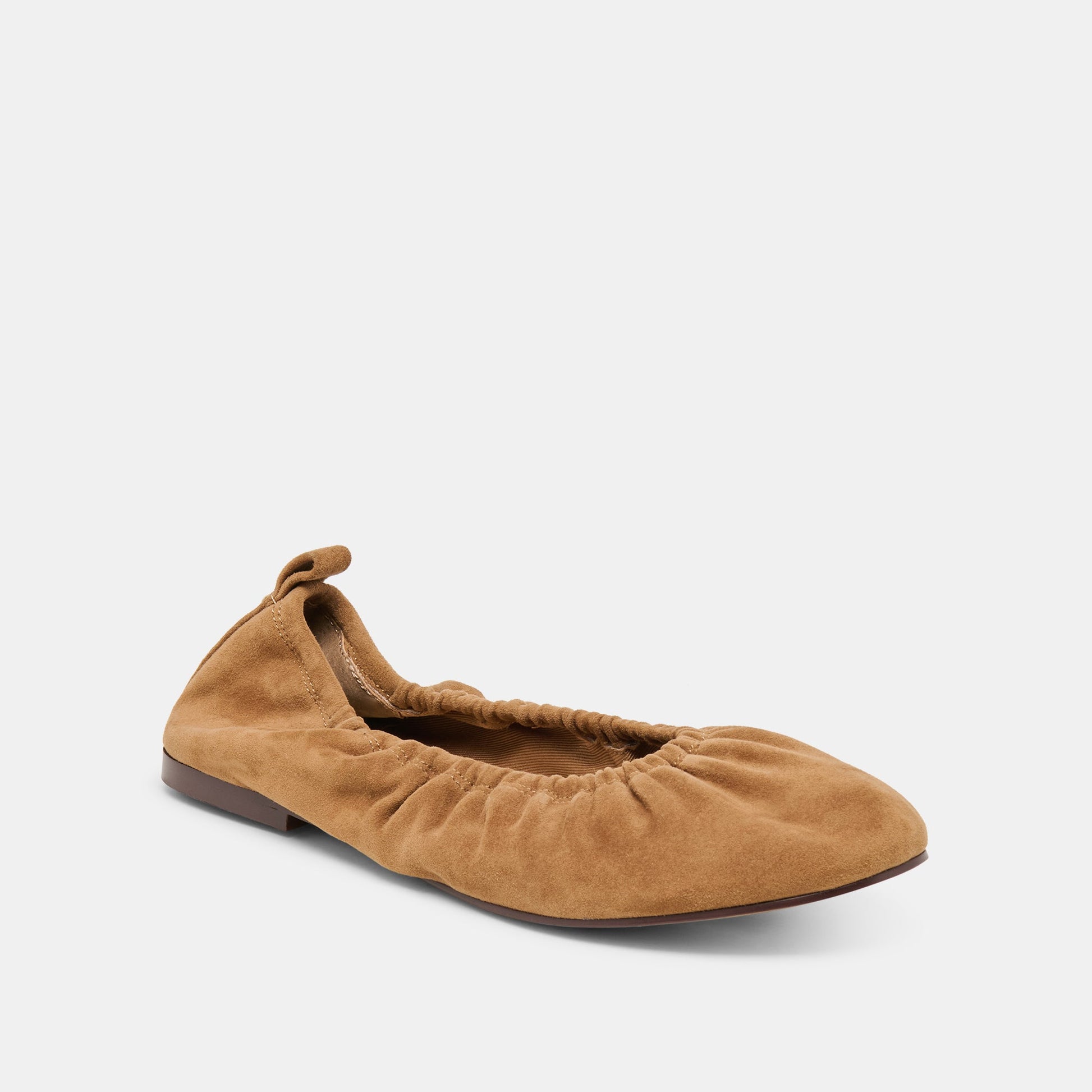 Conrad Lt Brown Suede Ballet Flats - Dolce Vita