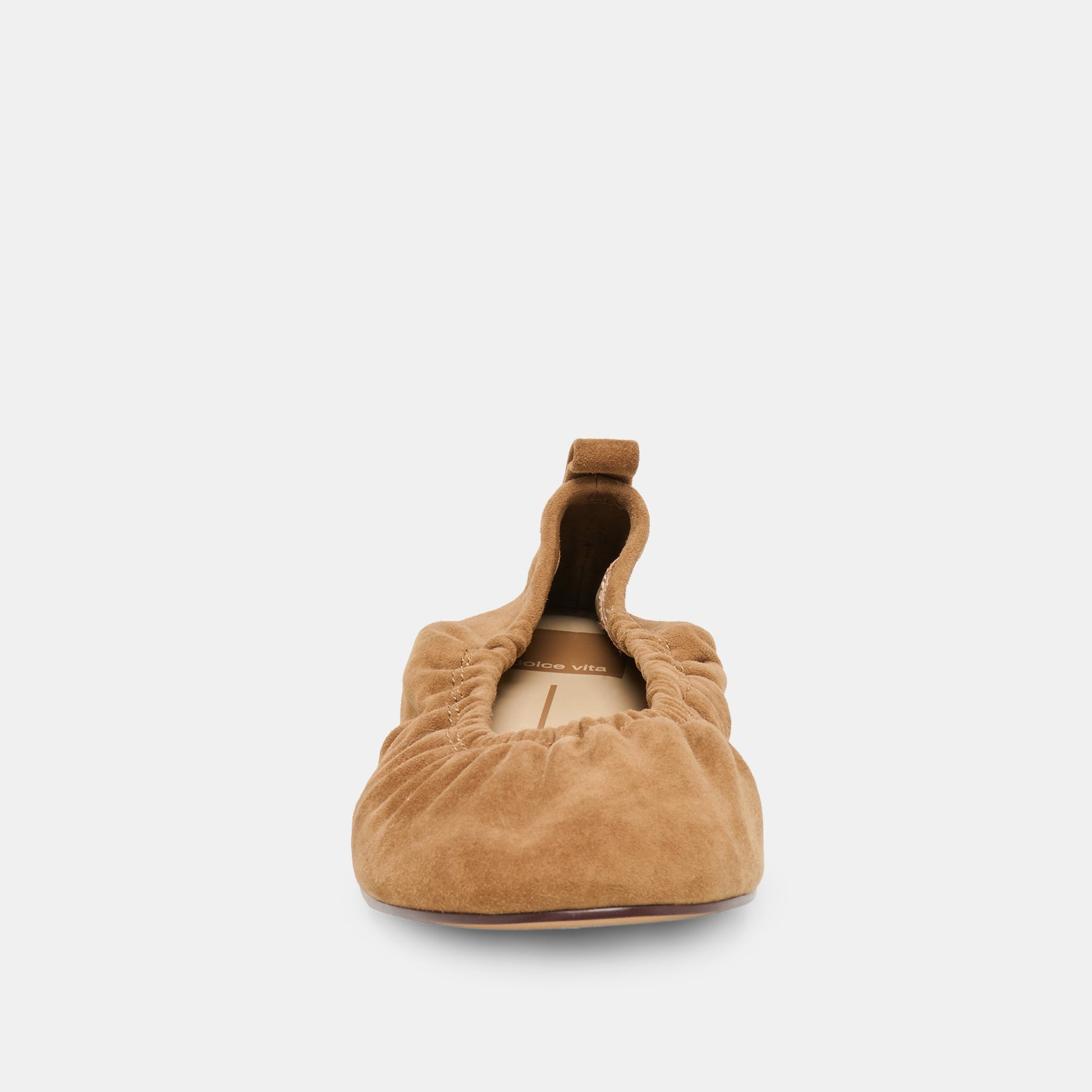 Conrad Lt Brown Suede Ballet Flats - Dolce Vita