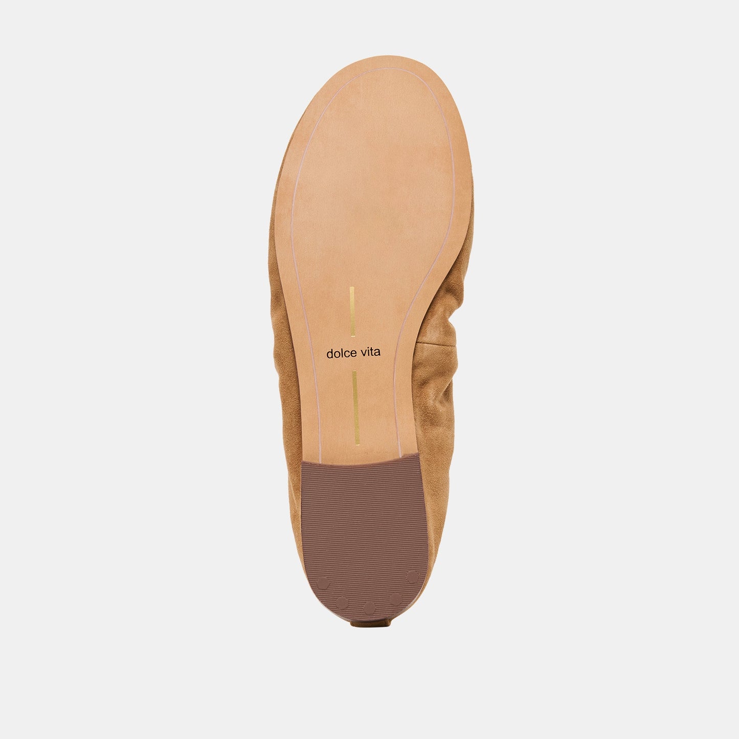 Conrad Lt Brown Suede Ballet Flats - Dolce Vita