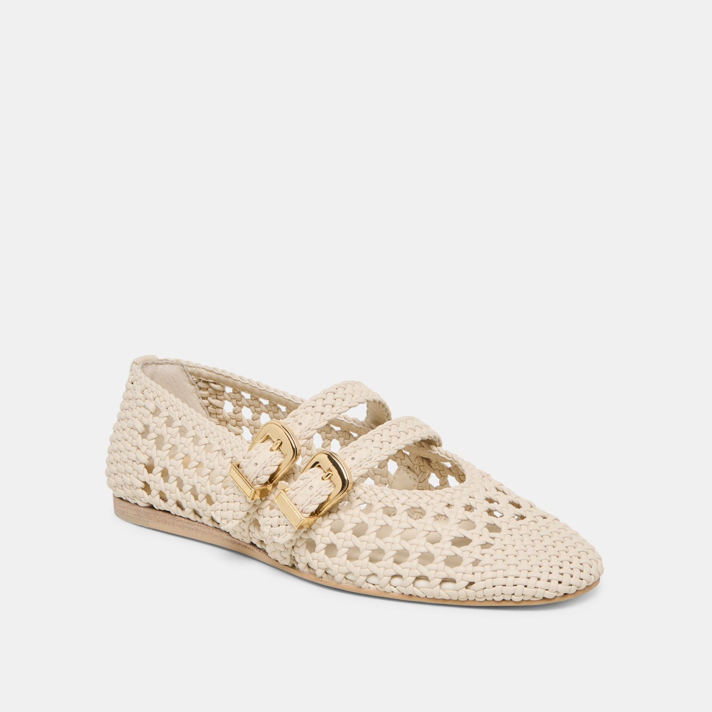 Baylee Creme Woven Stella Ballet Flats - Dolce Vita