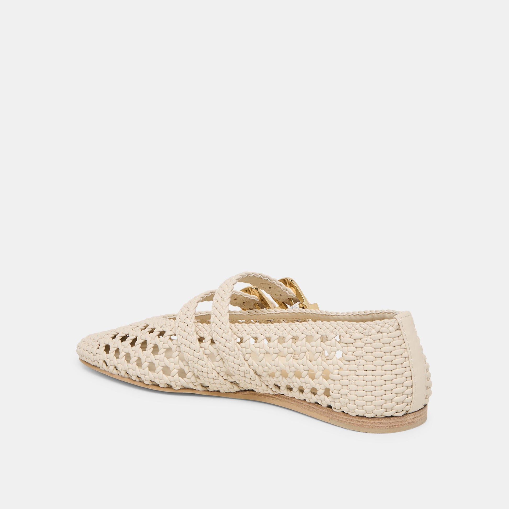 Baylee Creme Woven Stella Ballet Flats - Dolce Vita