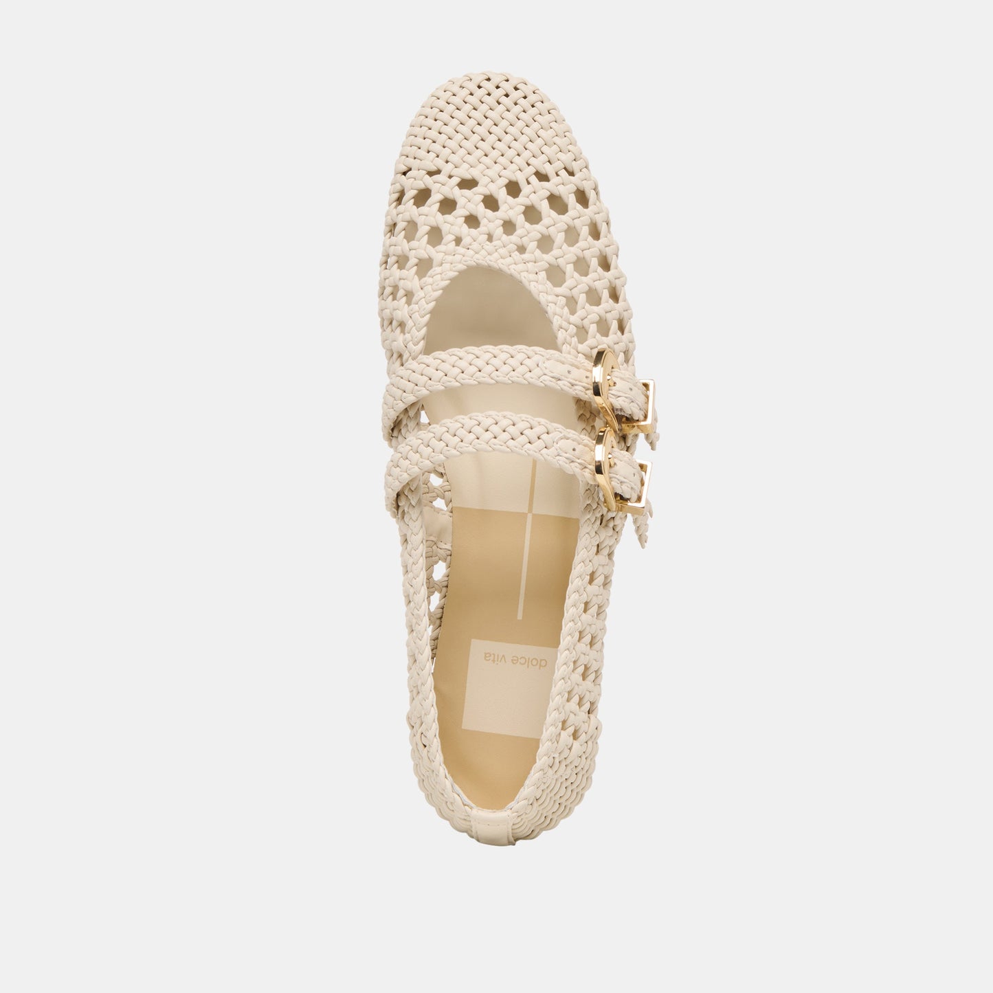 Baylee Creme Woven Stella Ballet Flats - Dolce Vita