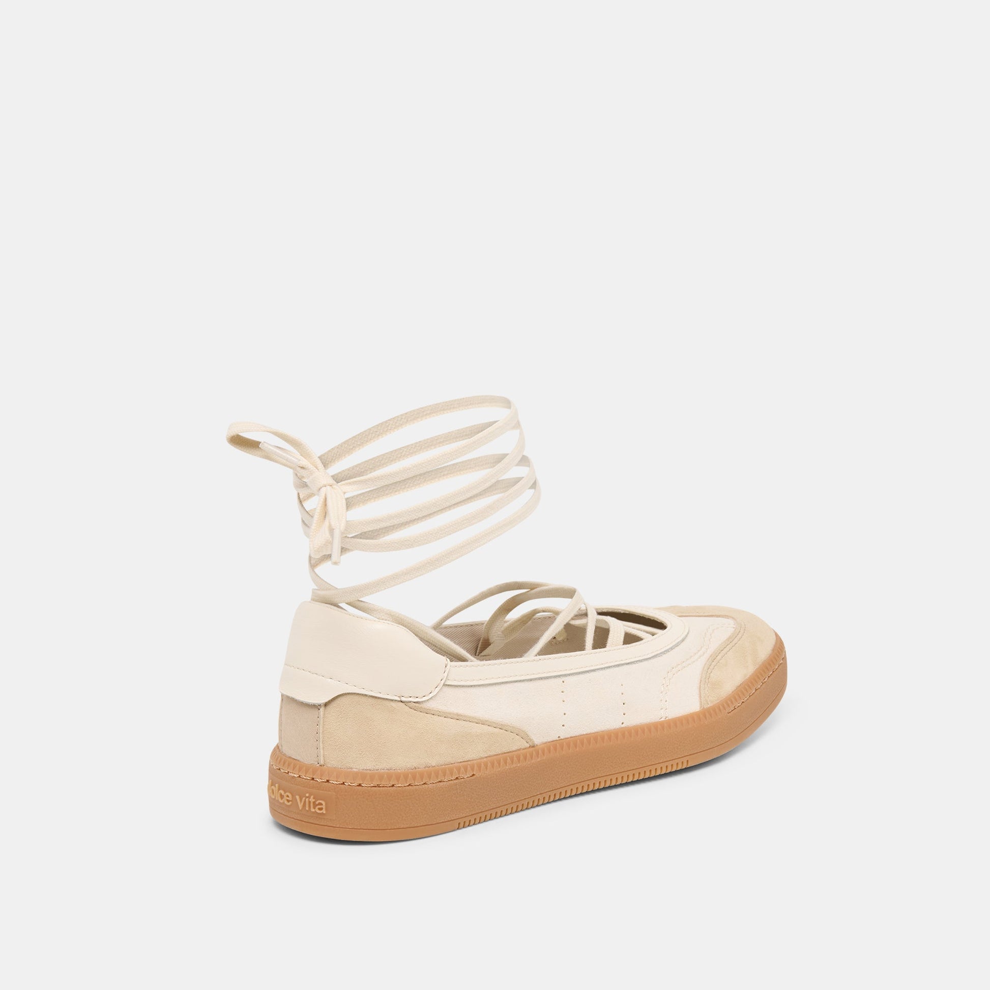 Nyomie Ivory Multi Leather Sneakers - Dolce Vita