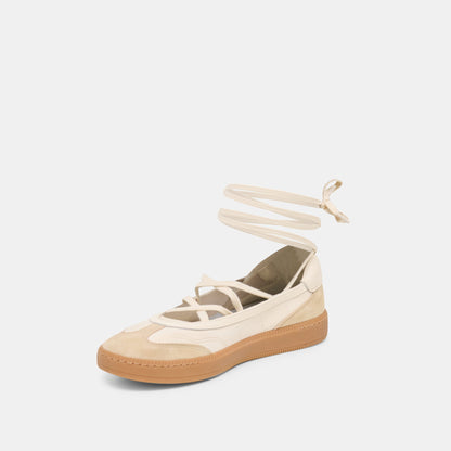 Nyomie Ivory Multi Leather Sneakers - Dolce Vita