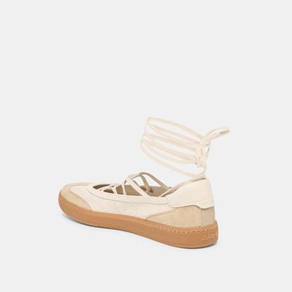 Nyomie Ivory Multi Leather Sneakers - Dolce Vita