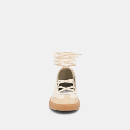 Nyomie Ivory Multi Leather Sneakers - Dolce Vita
