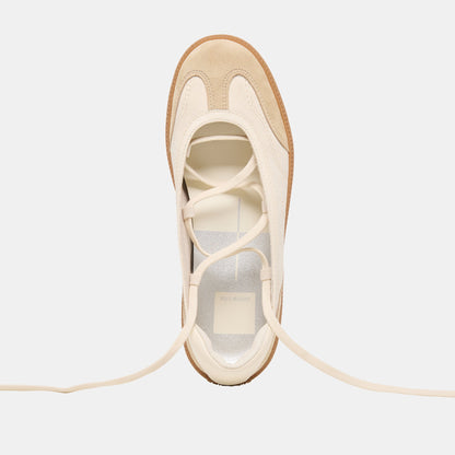Nyomie Ivory Multi Leather Sneakers - Dolce Vita