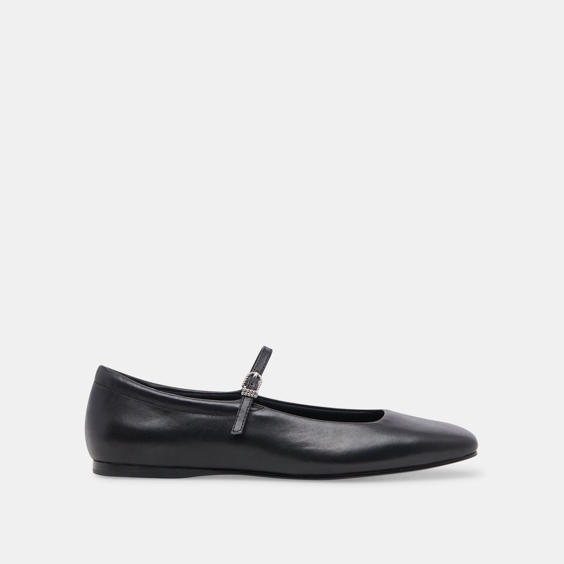 Reyes Black Leather Ballet Flats - Dolce Vita