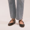 Reyes Black Leather Ballet Flats - Dolce Vita