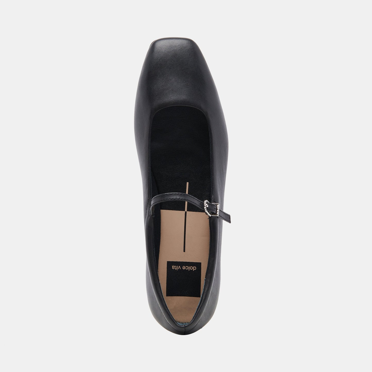 Reyes Black Leather Ballet Flats - Dolce Vita