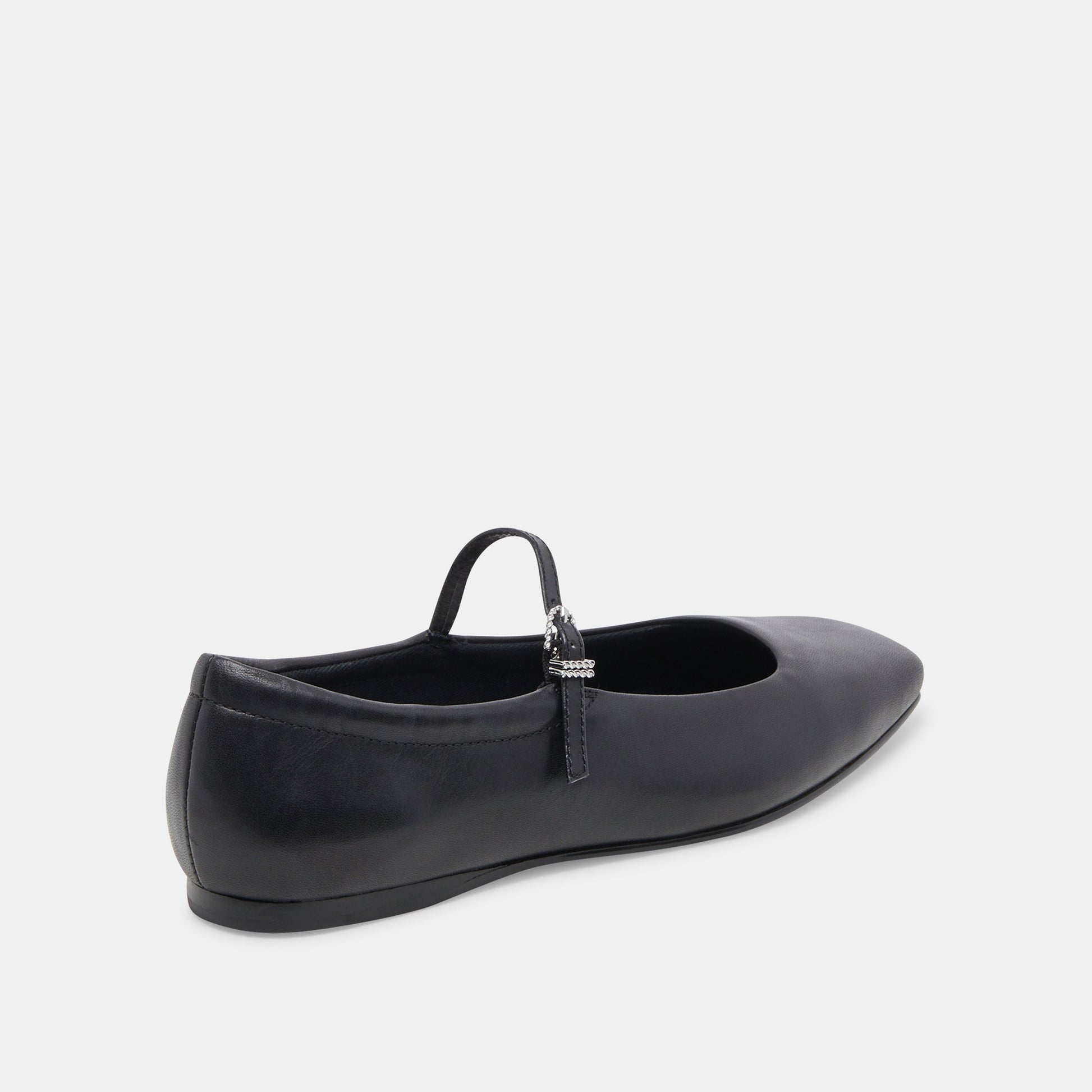 Reyes Black Leather Ballet Flats - Dolce Vita