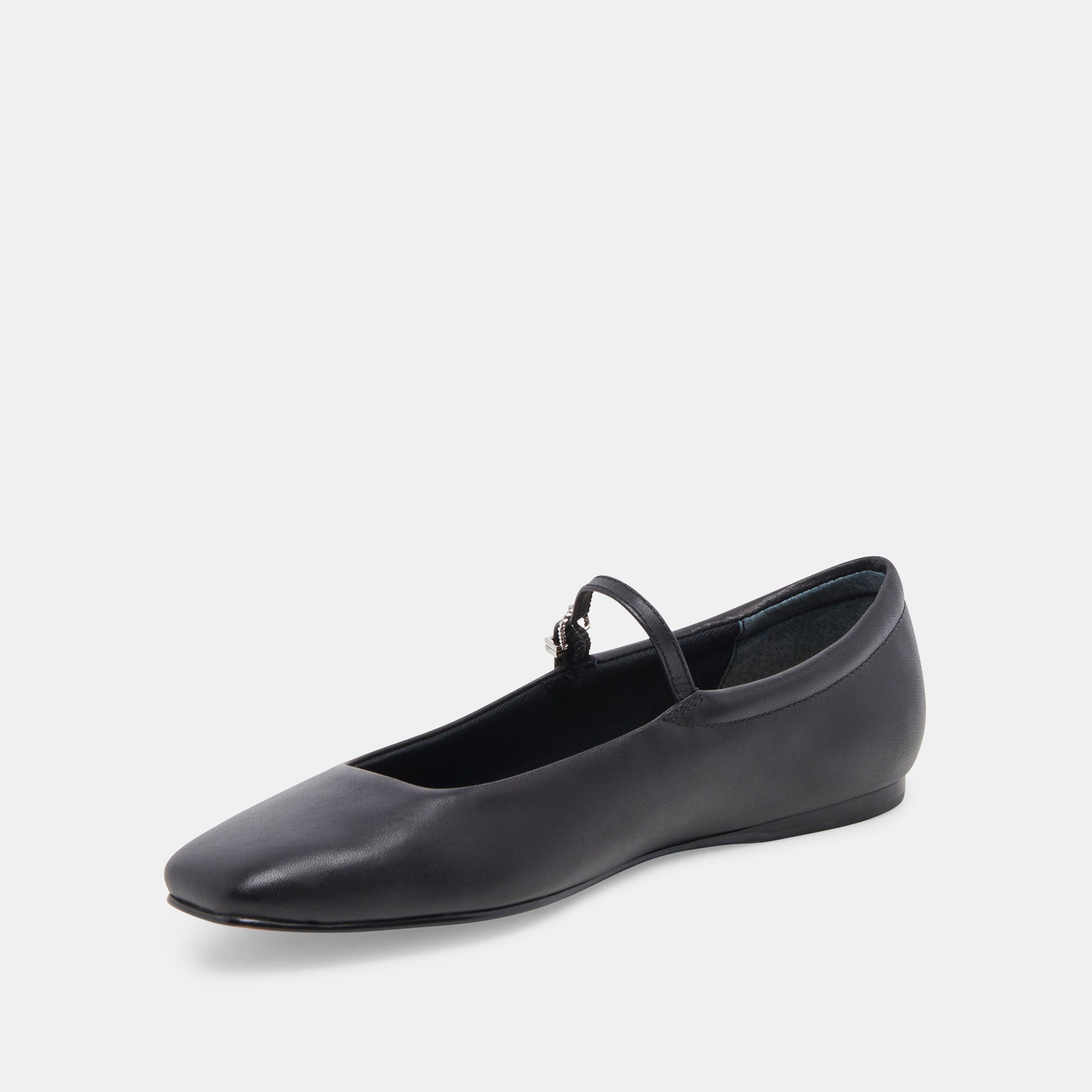 Reyes Black Leather Ballet Flats - Dolce Vita