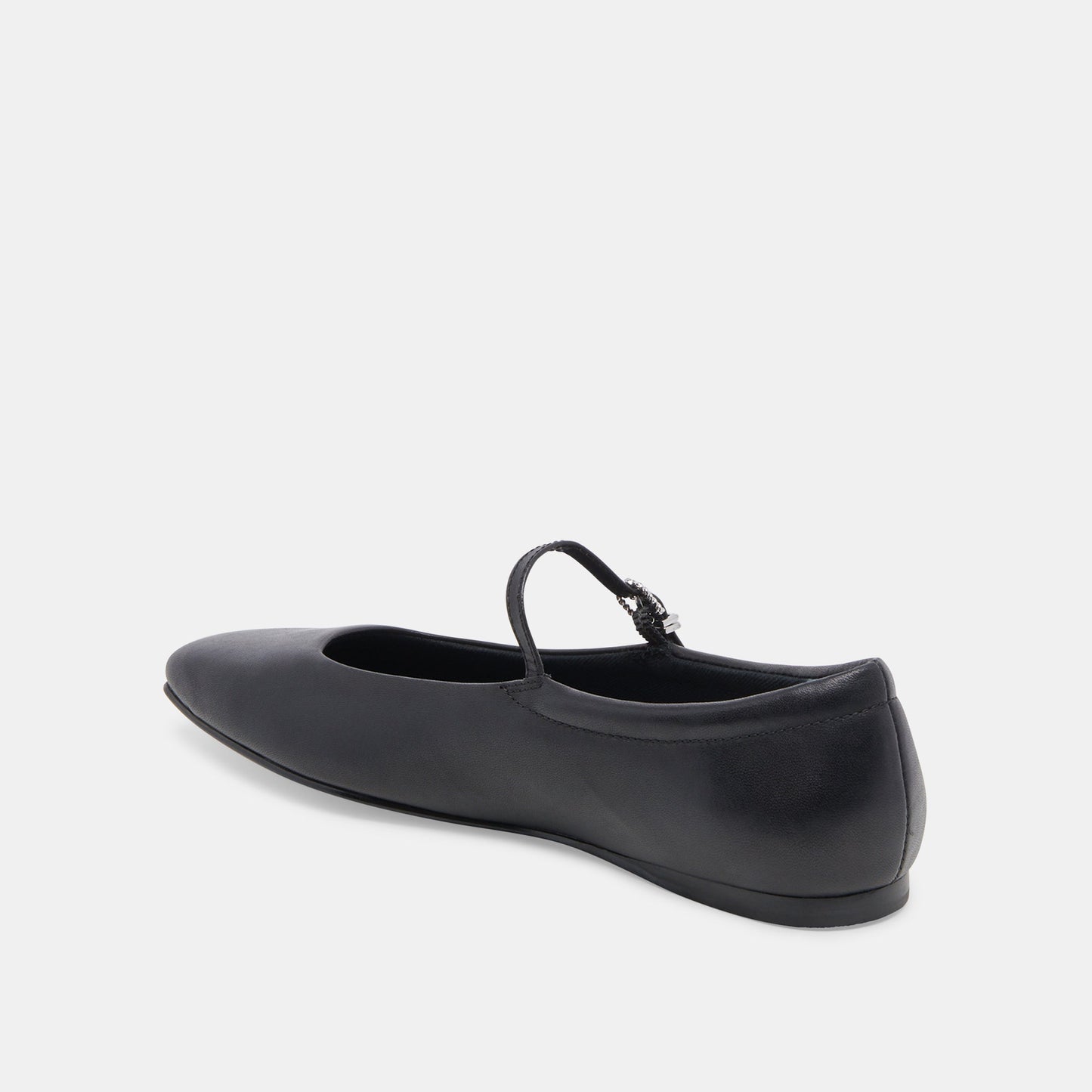 Reyes Black Leather Ballet Flats - Dolce Vita