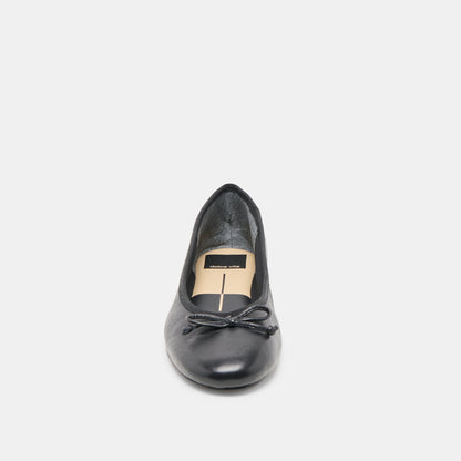 Ritla Black Leather Ballet Flats - Dolce Vita
