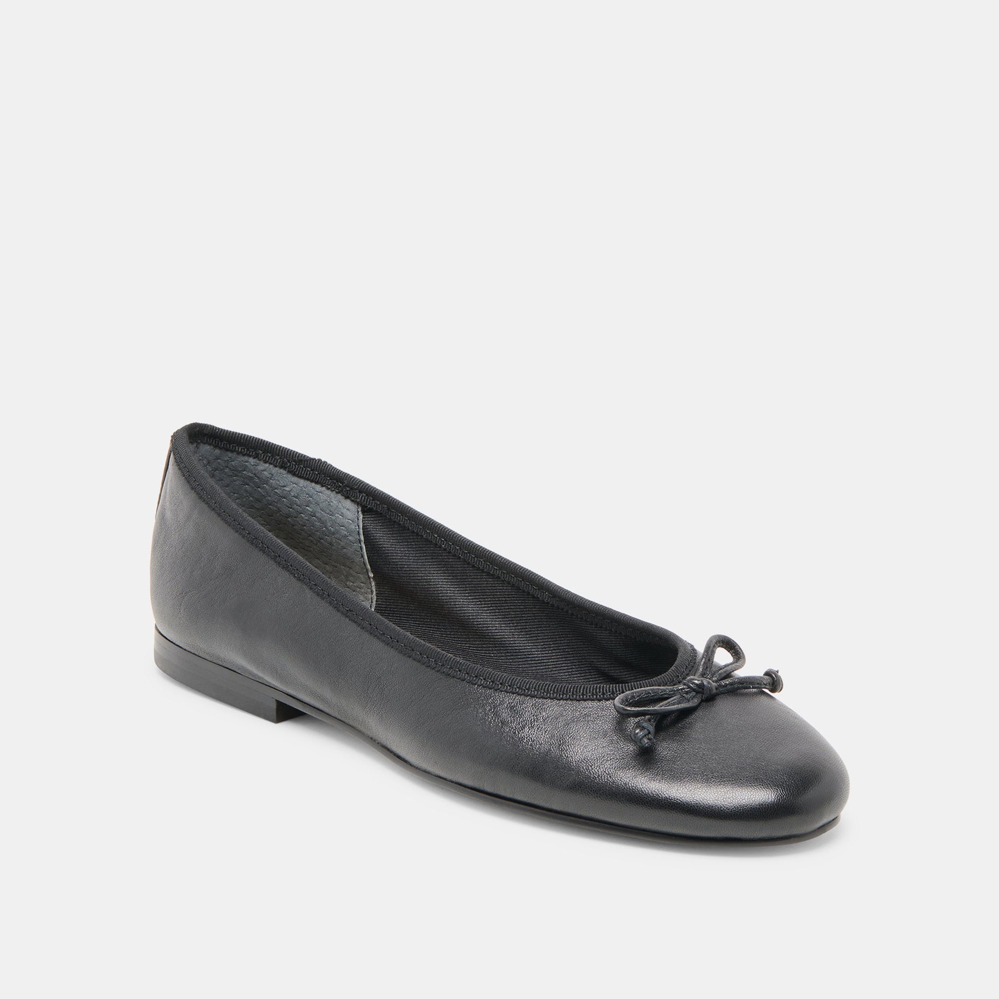 Ritla Black Leather Ballet Flats - Dolce Vita
