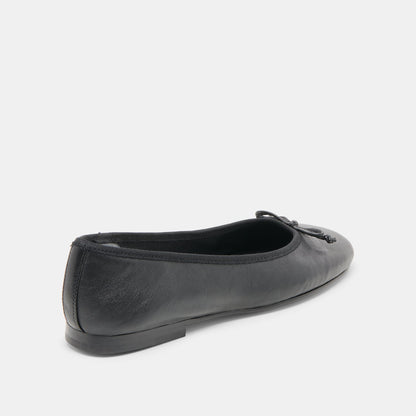 Ritla Black Leather Ballet Flats - Dolce Vita