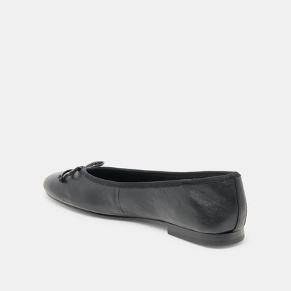 Ritla Black Leather Ballet Flats - Dolce Vita