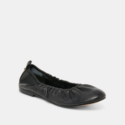 Conrad Black Leather Ballet Flats - Dolce Vita