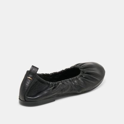 Conrad Black Leather Ballet Flats - Dolce Vita