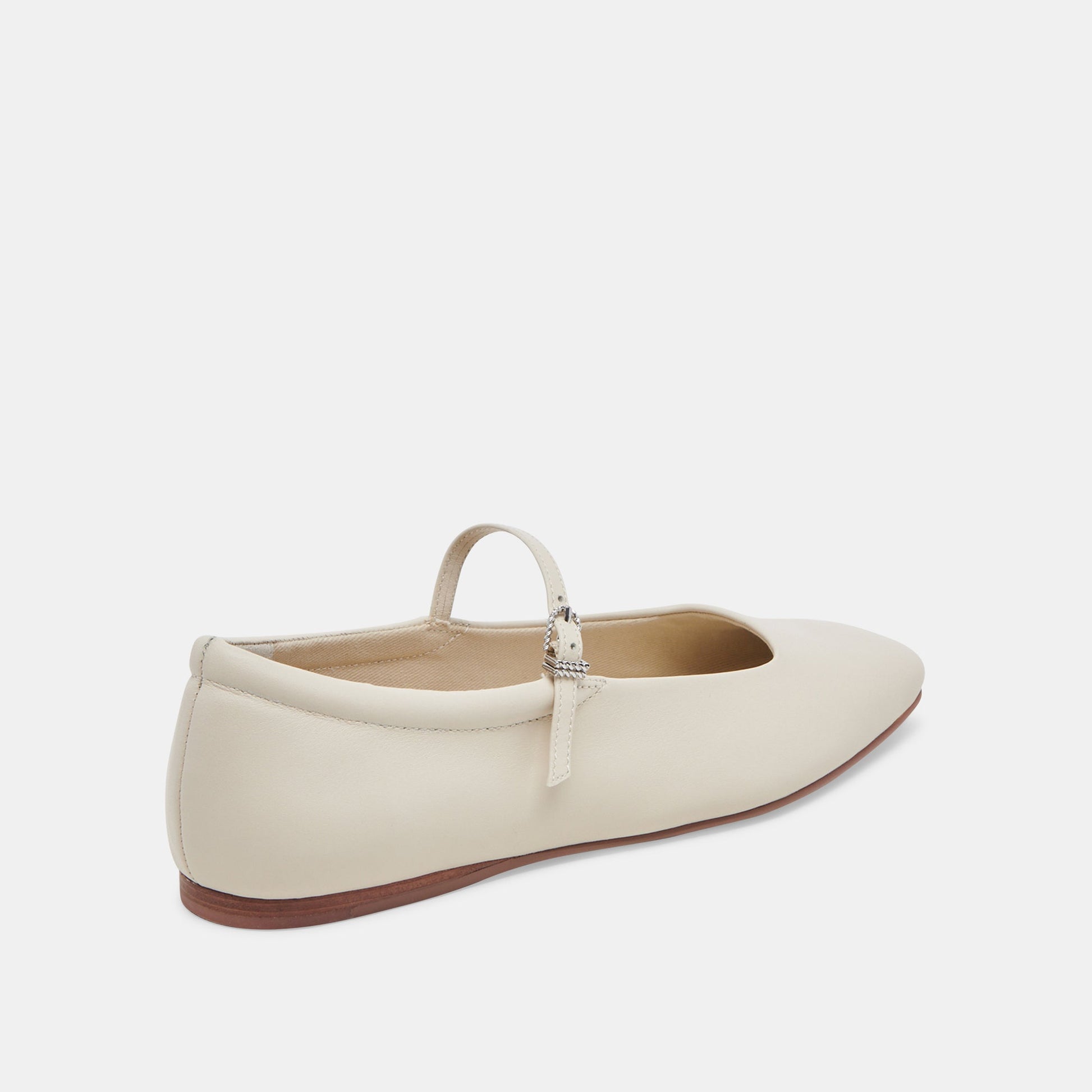 Reyes Ivory Leather Ballet Flats - Dolce Vita