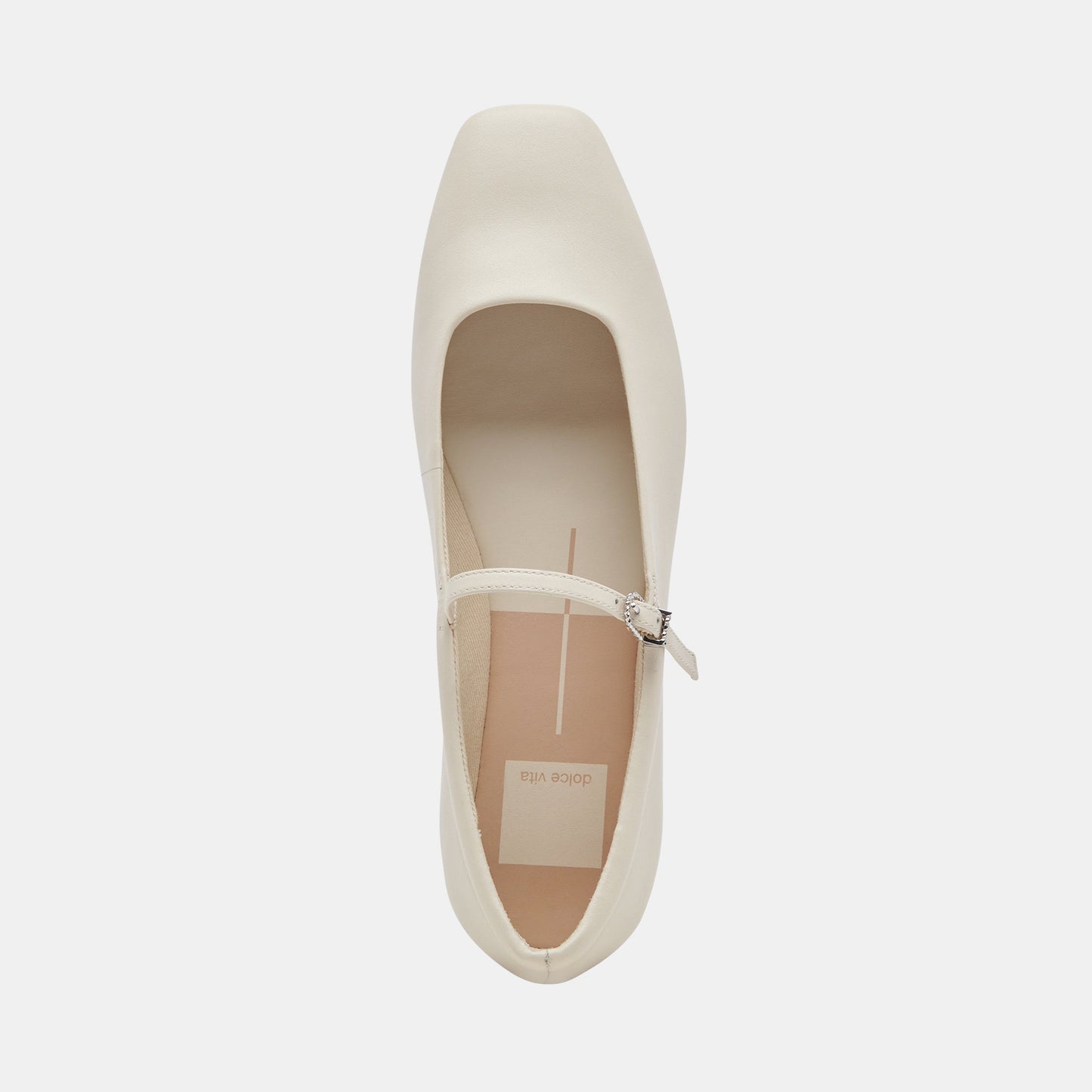 Reyes Ivory Leather Ballet Flats - Dolce Vita