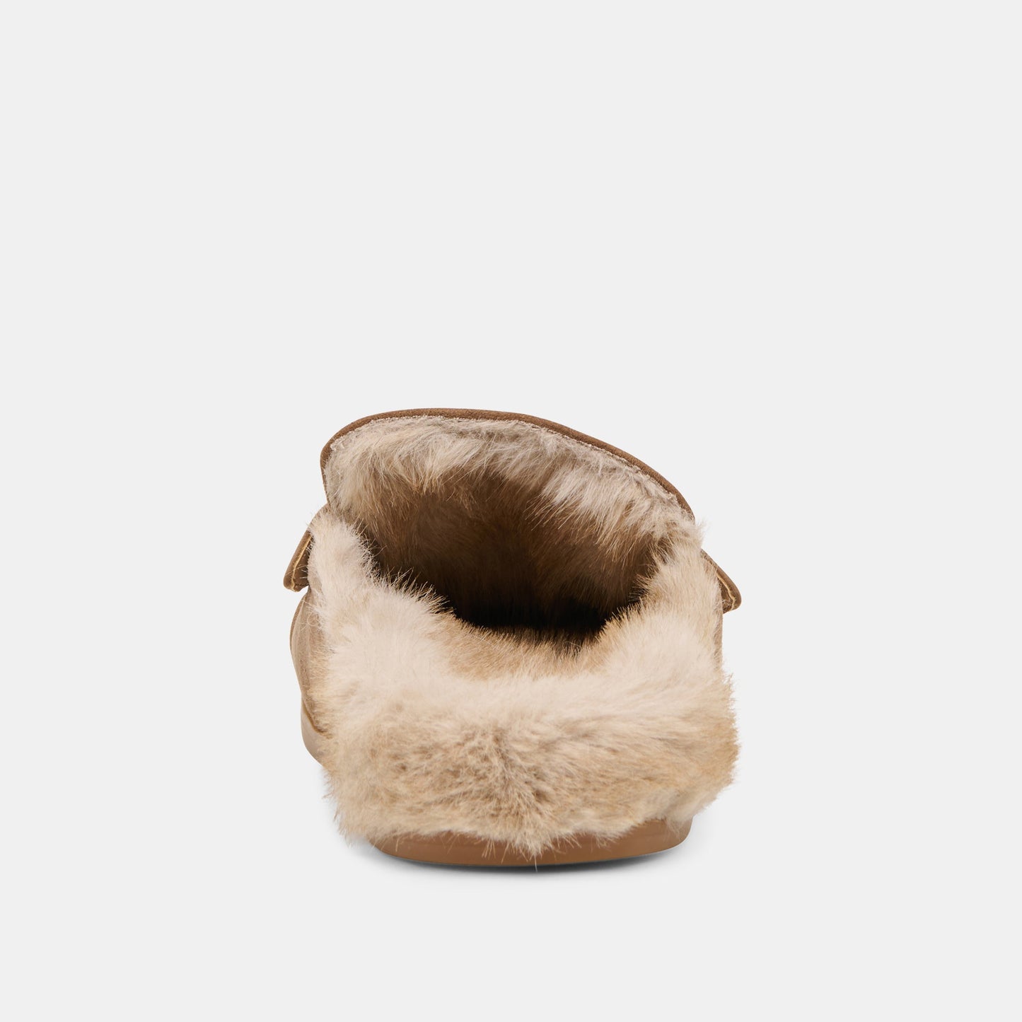 Jodero Plush Mushroom Suede Flats - Dolce Vita