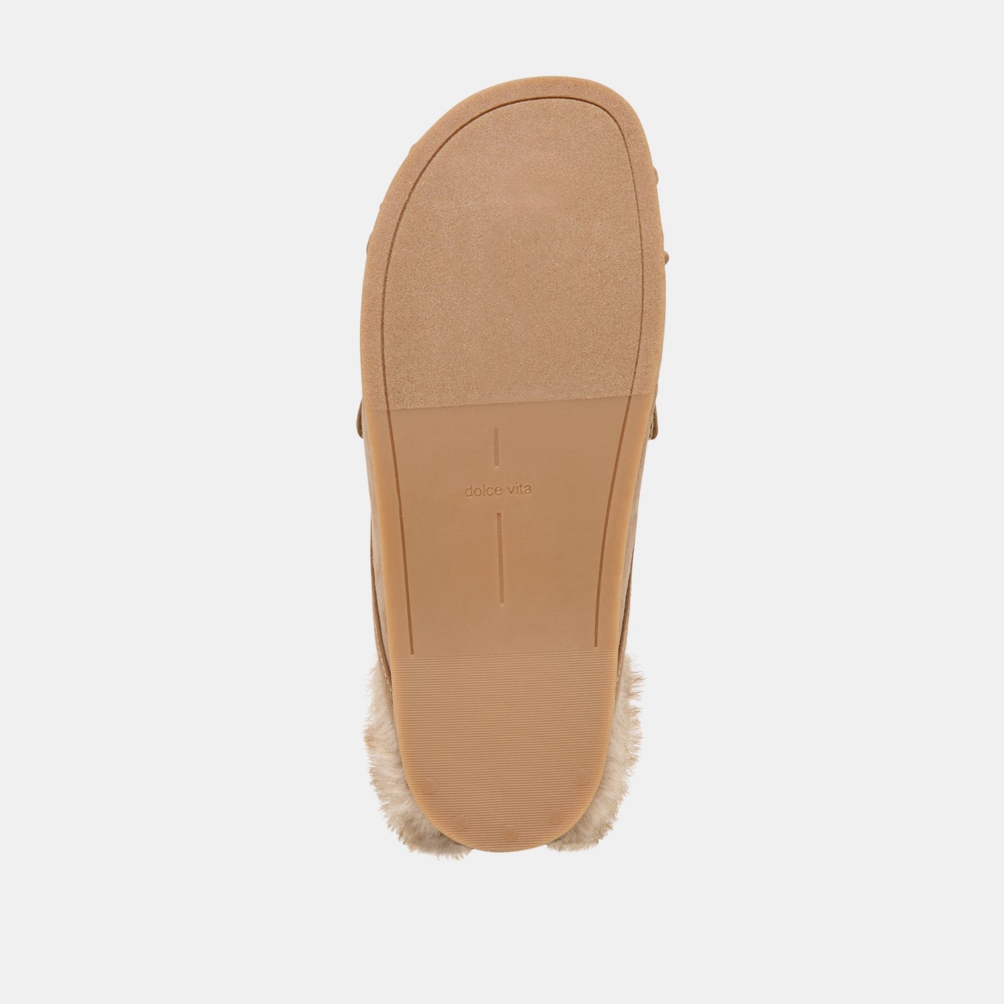 Jodero Plush Mushroom Suede Flats - Dolce Vita