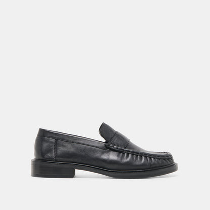 Bodi Black Leather Loafers - Dolce Vita