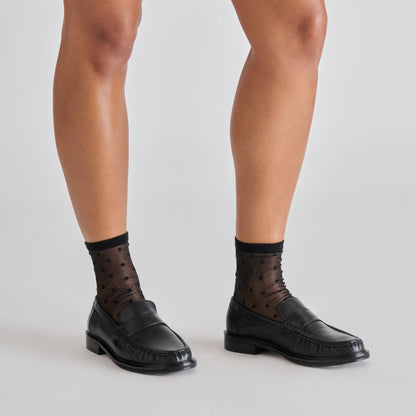 Bodi Black Leather Loafers - Dolce Vita